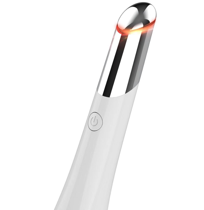 Massageador elétrico de olhos, vibração aquecida, dispositivo de massagem de beleza para olheiras, inchaço, remoção de fadiga ocular, rugas, caneta de cuidados com os olhos