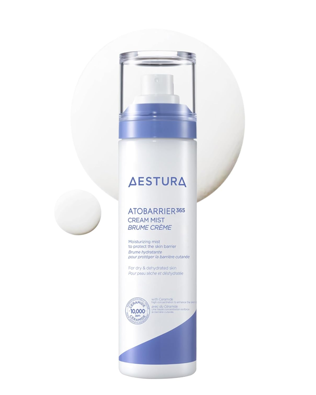 AESTURA ATOBARRIER365 Cream Mist – Bruma Hidratante com 10.000ppm Ceramidas, Reparação da Barreira Cutânea, Pele Seca