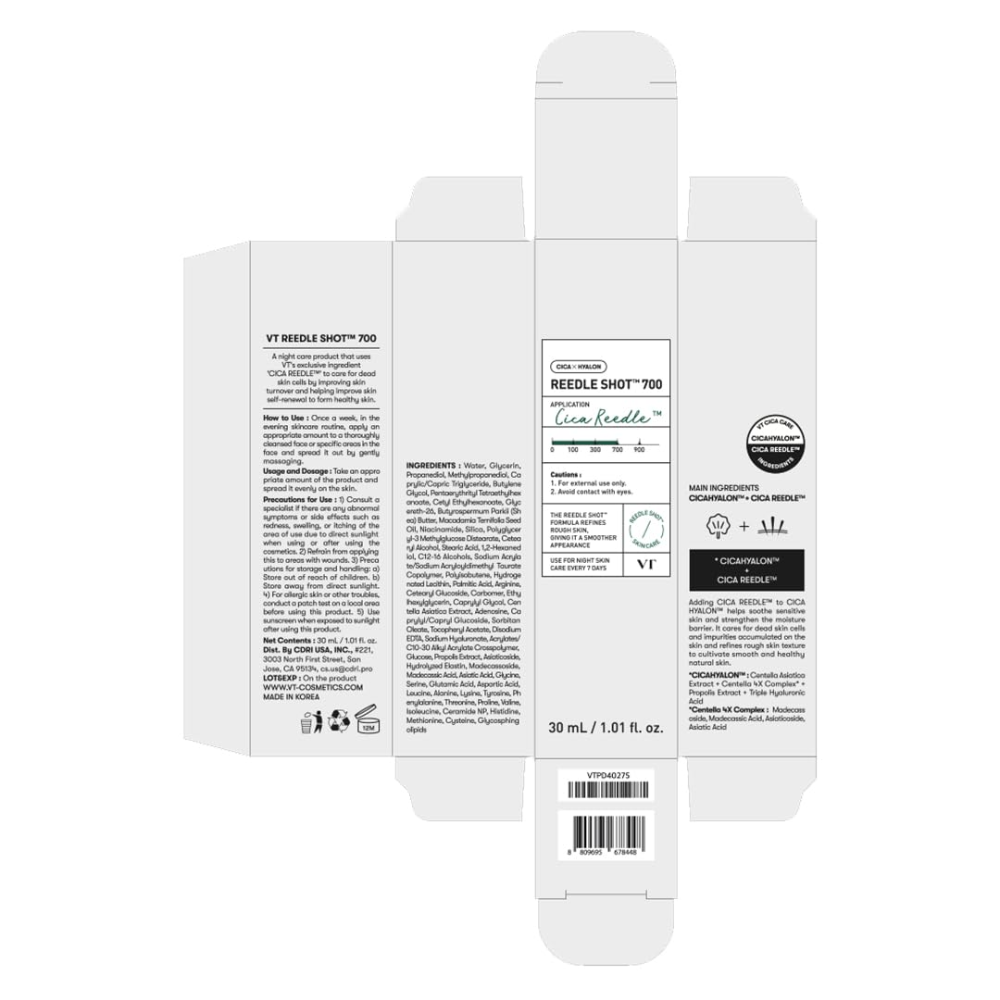 VT COSMETICS CICA Reedle Shot 700 - Sérum de Microagulhamento em Creme com Espículas e Exossomos