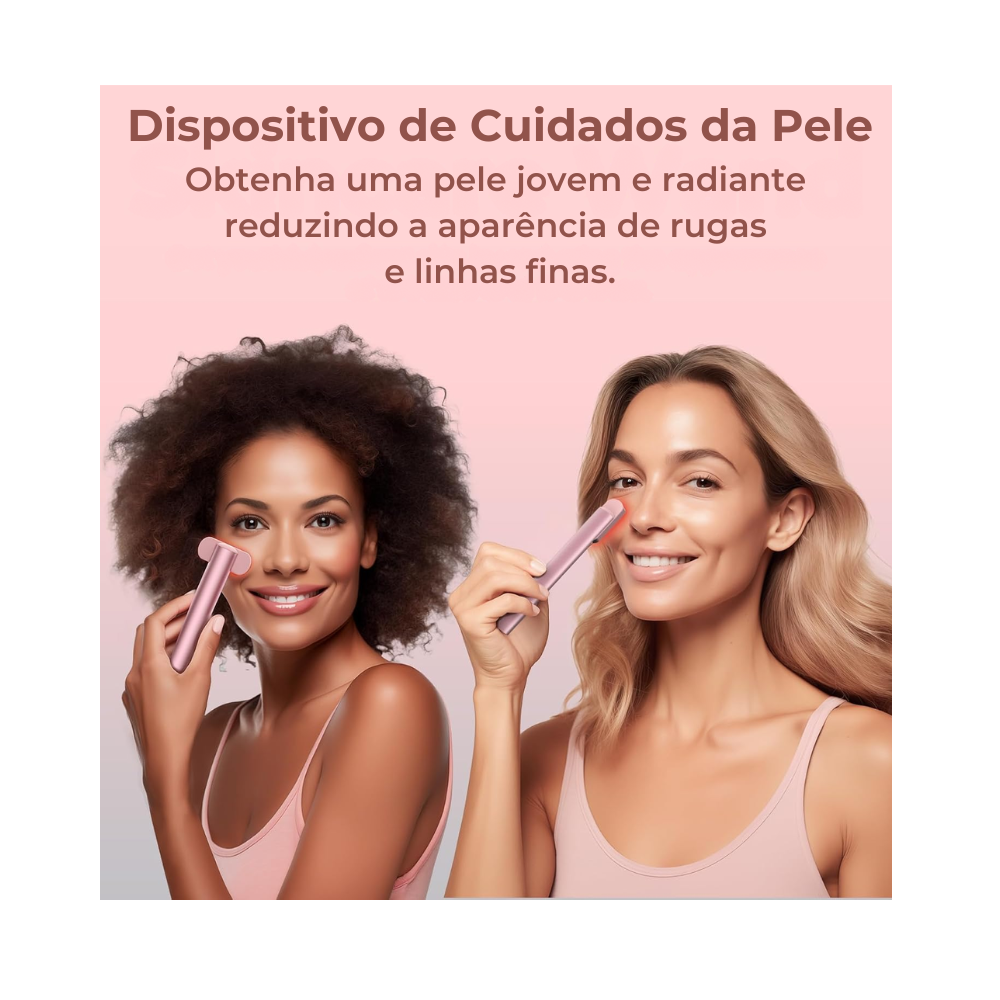 Dispositivo de Fototerapia LED 7 Cores Solave – Tratamento para Olhos, Rosto e Pescoço