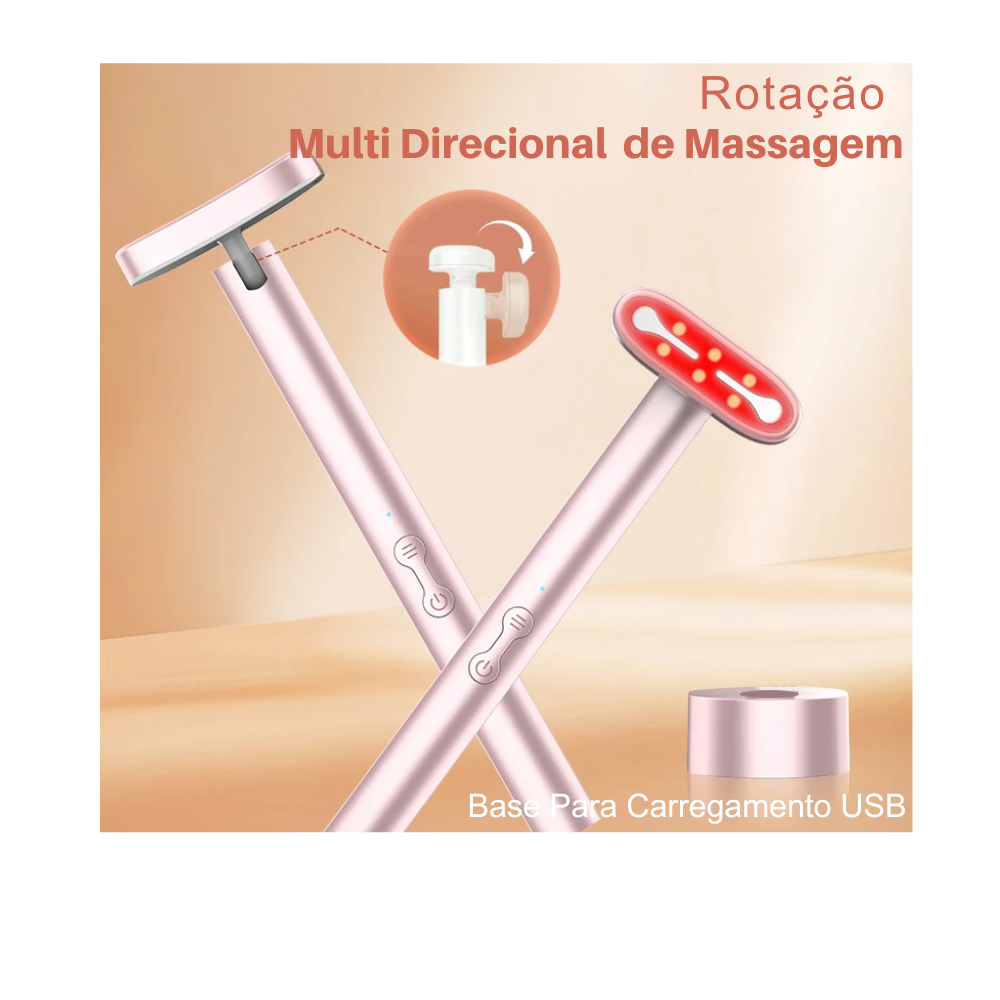 Dispositivo de Fototerapia LED 7 Cores Solave – Tratamento para Olhos, Rosto e Pescoço