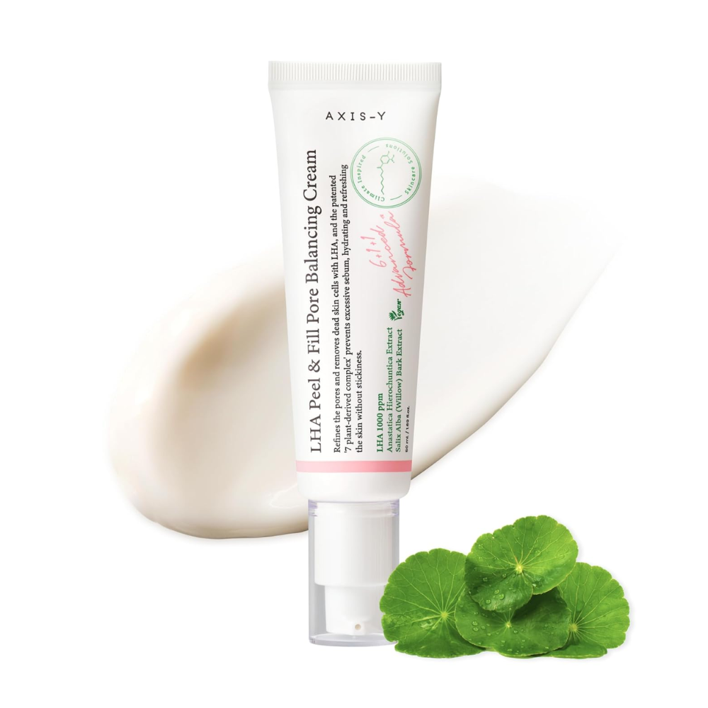 Creme Axis-Y Facial com LHA, Centella Asiática e Chá Verde - Esfoliação , Reduz Poros, Calmante