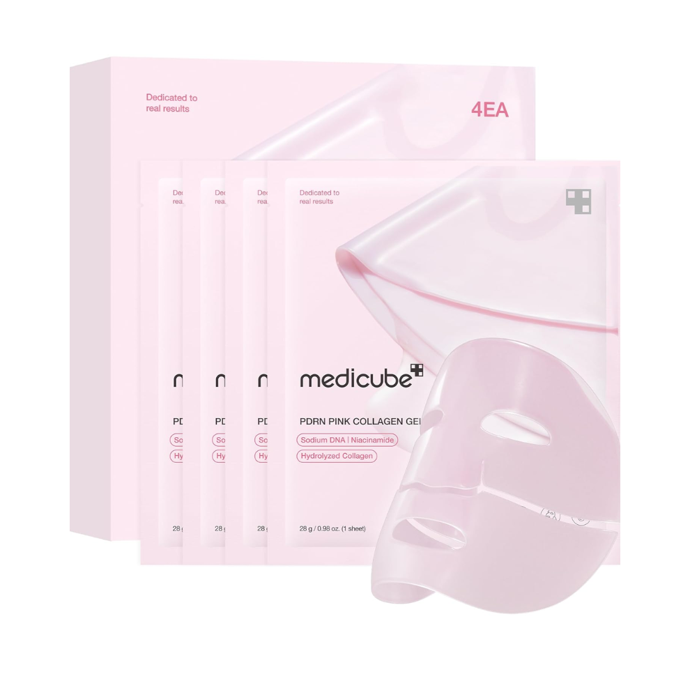 Máscara Facial Medicube Anti-Idade com PDRN e Colágeno - Renovação da Pele, Elasticidade e Hidratação 24h