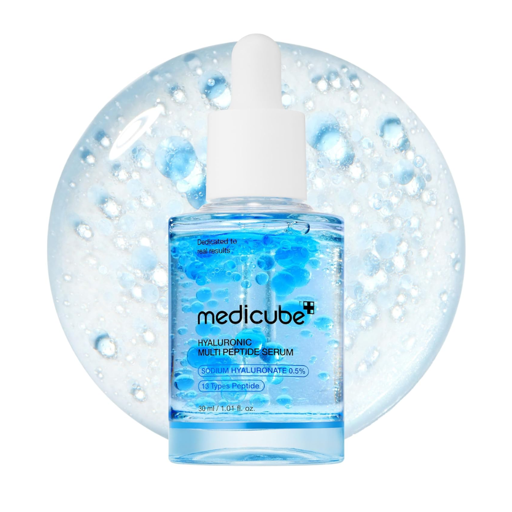 Sérum Facial Medicube Hialuronico Multi Peptidio PDRN - Hidratante Coreano para Pele Radiante e Revitalizada