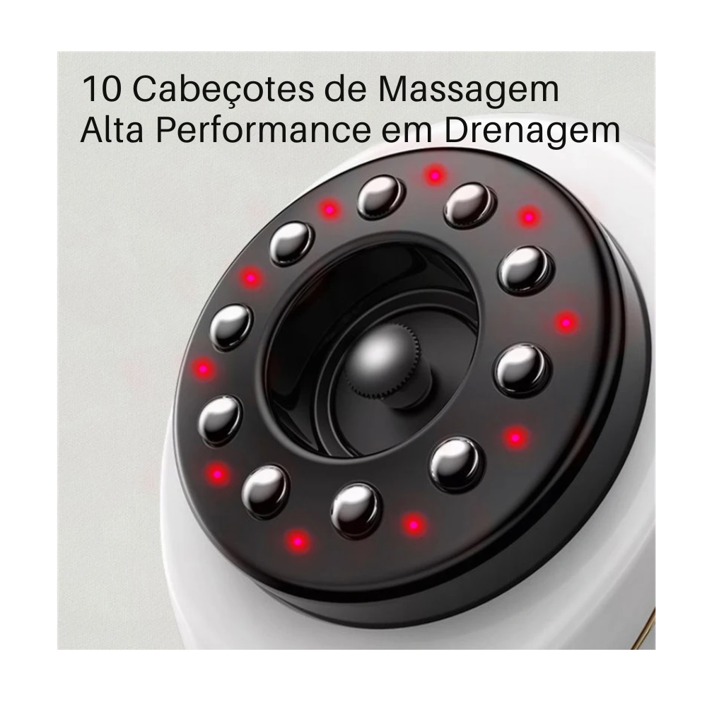 Massageador Elétrico para o Corpo YUKUI à Vácuo com Ventosa -  anti-celulite com sistema de aquecimento