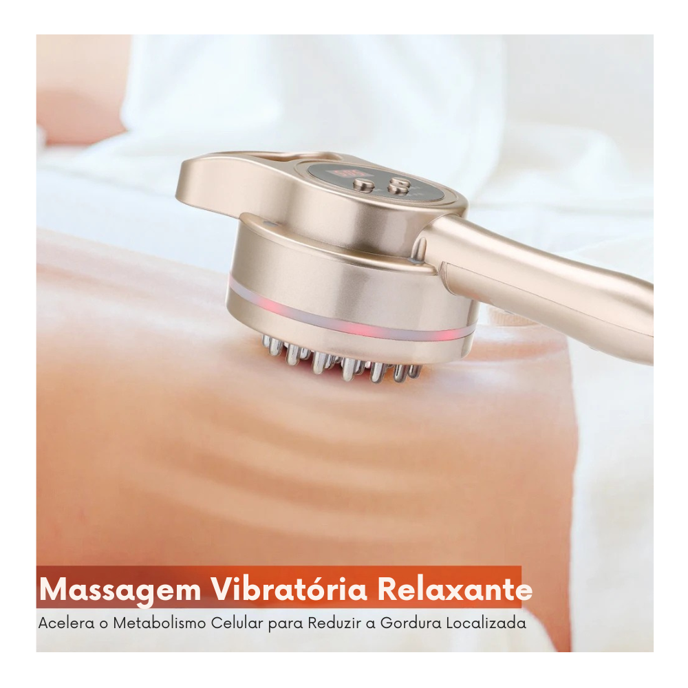 Escova de Massagem Elétrica Hailicare, Drenagem linfática, Anti-celulite, com Microcorrente e  Luz Led