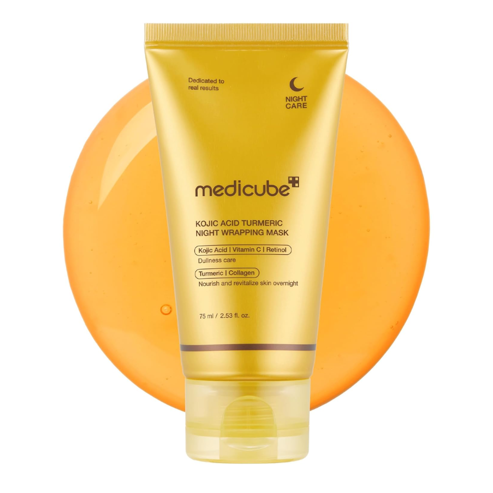 Máscara Noturna Peel Off de Cúrcuma Medicube | Com Colágeno para Glow Intenso, Elasticidade e Hidratação Profunda da Pele – Skincare Coreano