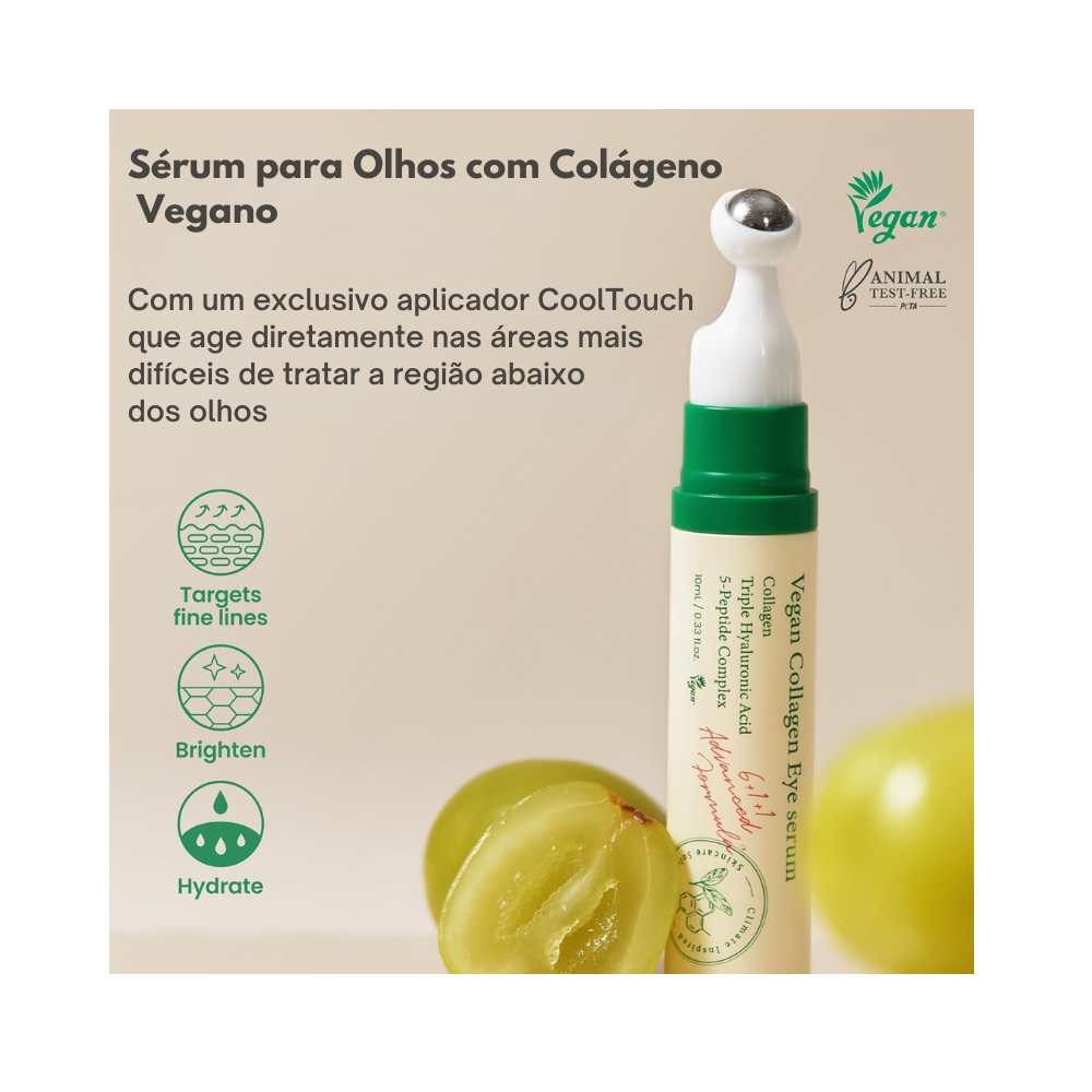 Sérum Clareador para Olheiras Axis-Y com Colágeno e Peptídeos – Reduz Inchaço, Linhas Finas e Hidrata a Área dos Olhos