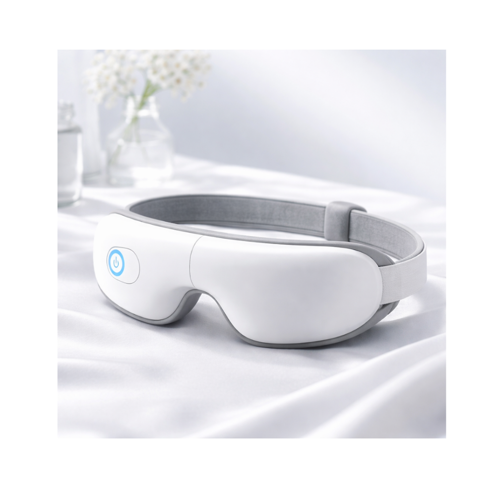Máscara Massageadora de Olhos Com Aquecimento, Airbag Musical Para Tensão Ocular, Enxaqueca, Melhora do Sono