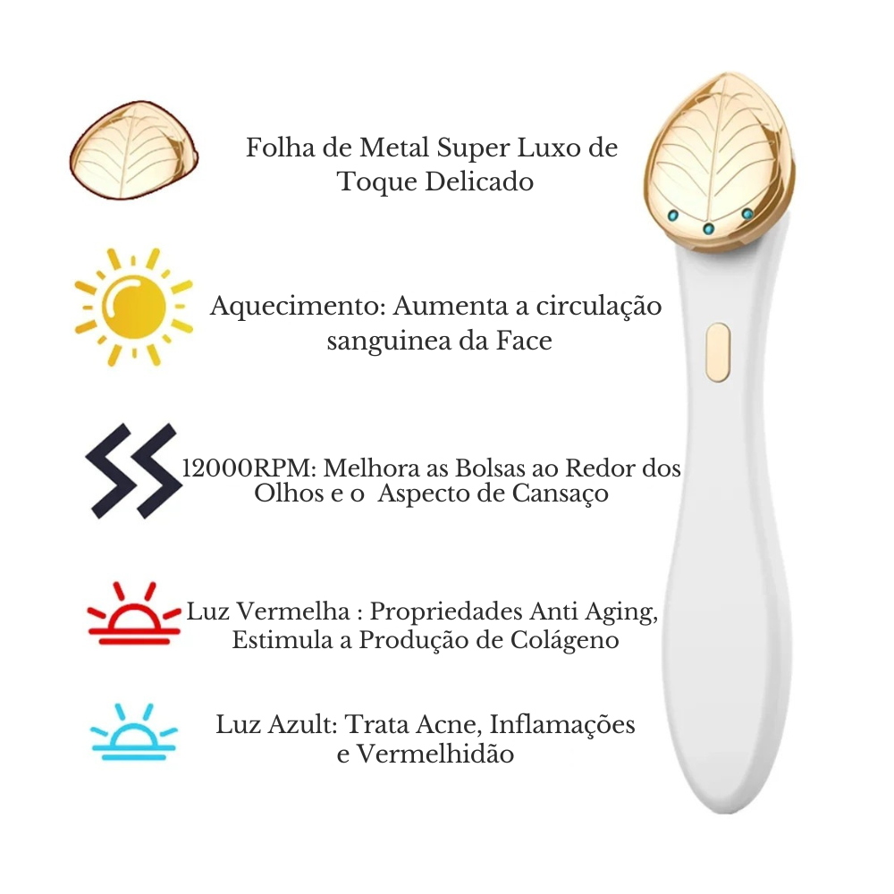 Aparelho de Microcorrente Anti-envelhecimento Spa Face Lifting Completo