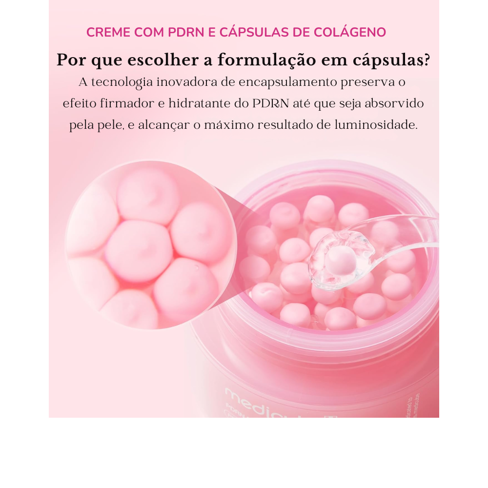 Creme Facial Medicube com PDRN – Hidratação Profunda, Firmeza e Efeito Glass Skin