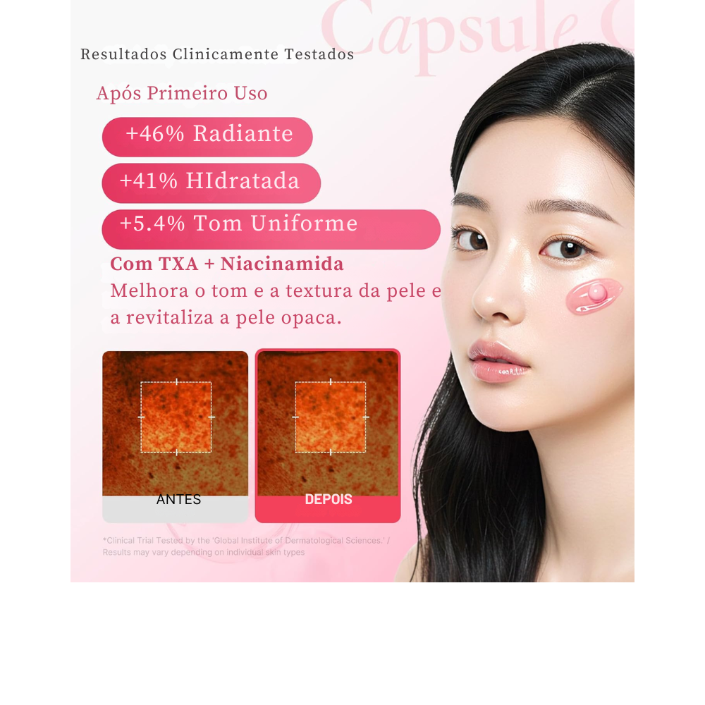 Creme Facial Cápsula Vermelha Medicube TXA – Clareamento e Luminosidade com Niacinamida