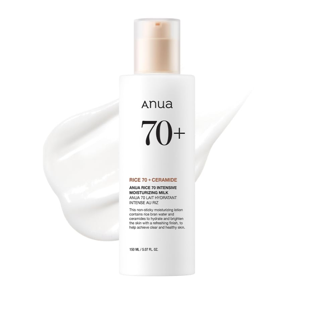 ANUA Rice 70 - Leite Hidratante Intensivo, Pele Radiante e com Efeito Vidro