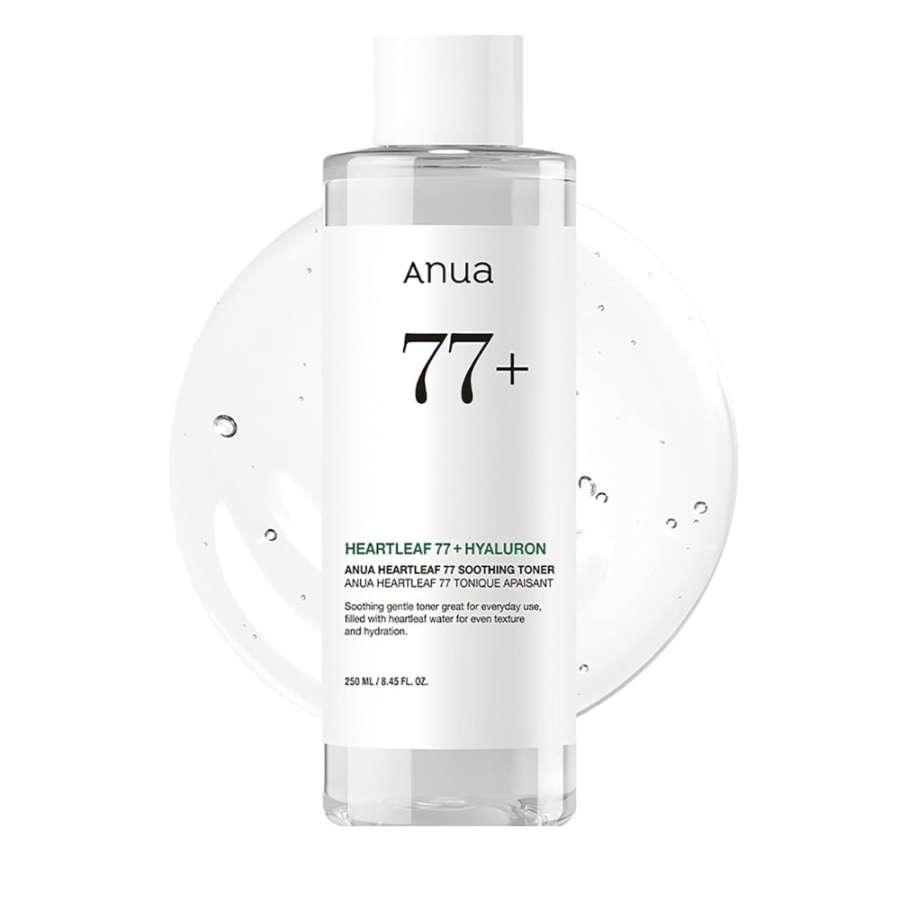Tônico Facial ANUA Heartleaf 77% – Calmante, Hidratante e Equilibrante para Todos os Tipos de Pele