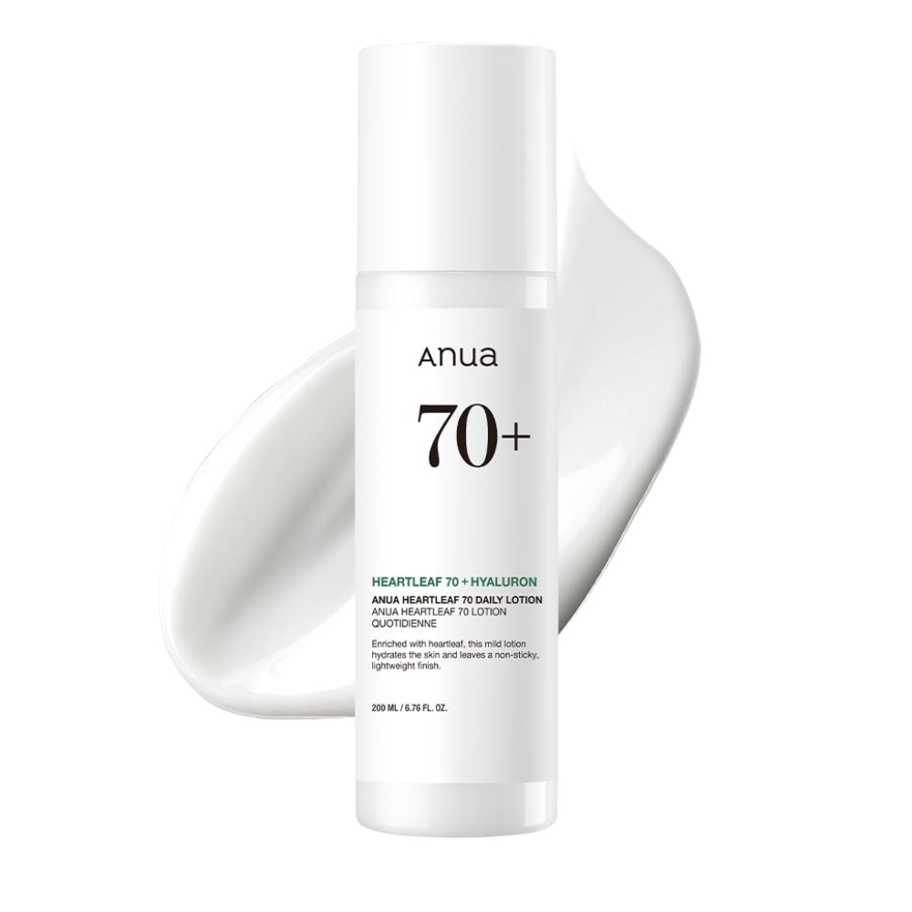 Loção Facial ANUA Heartleaf 70% – Calmante, Hidratante e Leve para Pele Sensível e Oleosa