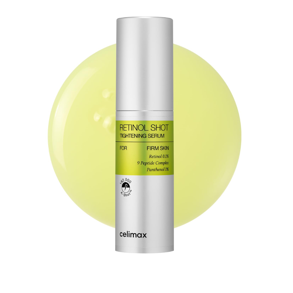 Celimax Sérum com Retinol Puro 0,1% e 9 Peptídeos para Linhas Finas, Poros Visíveis e Firmeza – 30 ml
