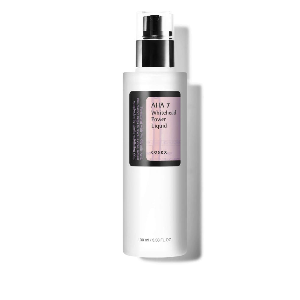COSRX AHA 7 Whitehead Power Liquid – Esfoliante Químico com Ácido Glicólico, Poros e Pele Mais Lisa