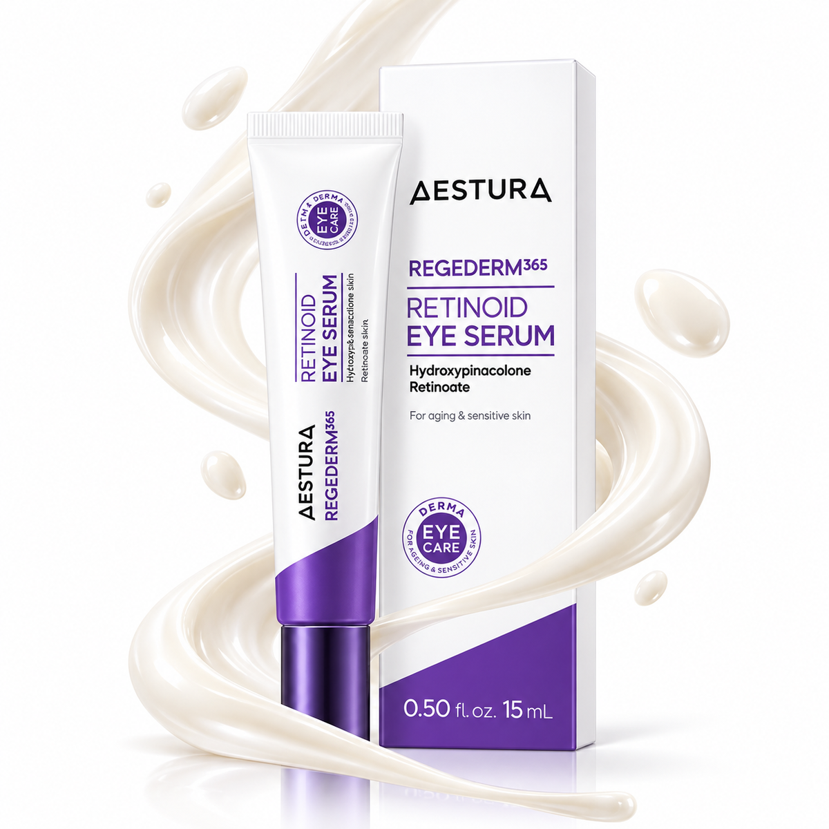 AESTURA Regederm 365 Sérum para os Olhos com Retinoide HPR – Firmador, Refrescante e Reparador para Peles Sensíveis