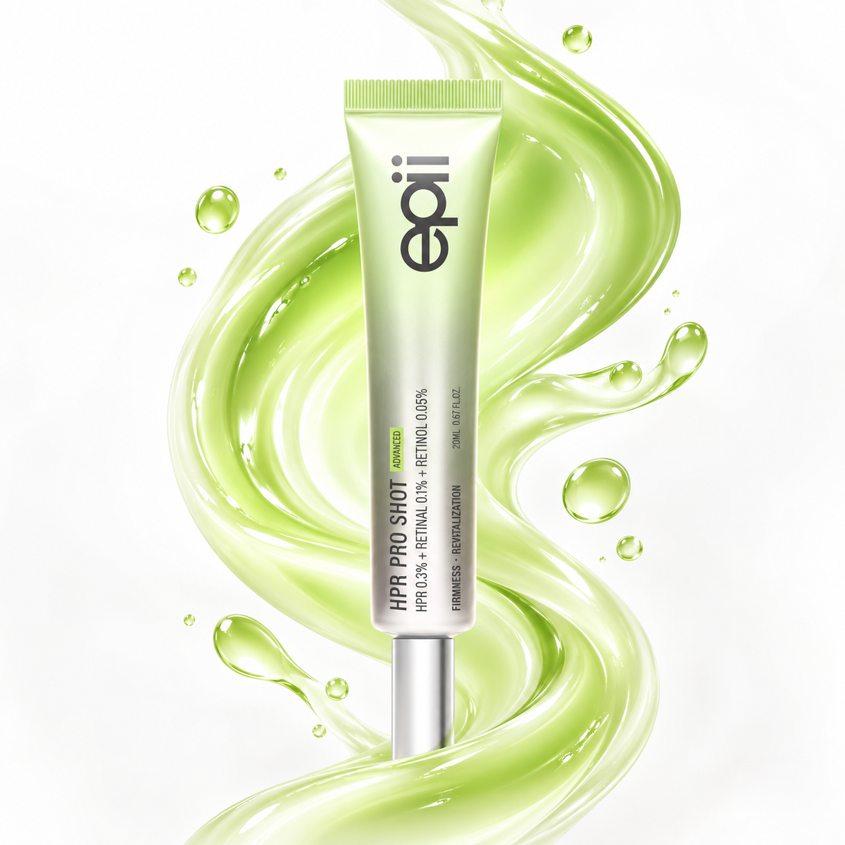 Epii HPR Pro Shot Sérum Anti-idade | HPR 0,3% + Retinal 0,1% + Retinol 0,05%  Firmeza, Anti Rugas e Poros