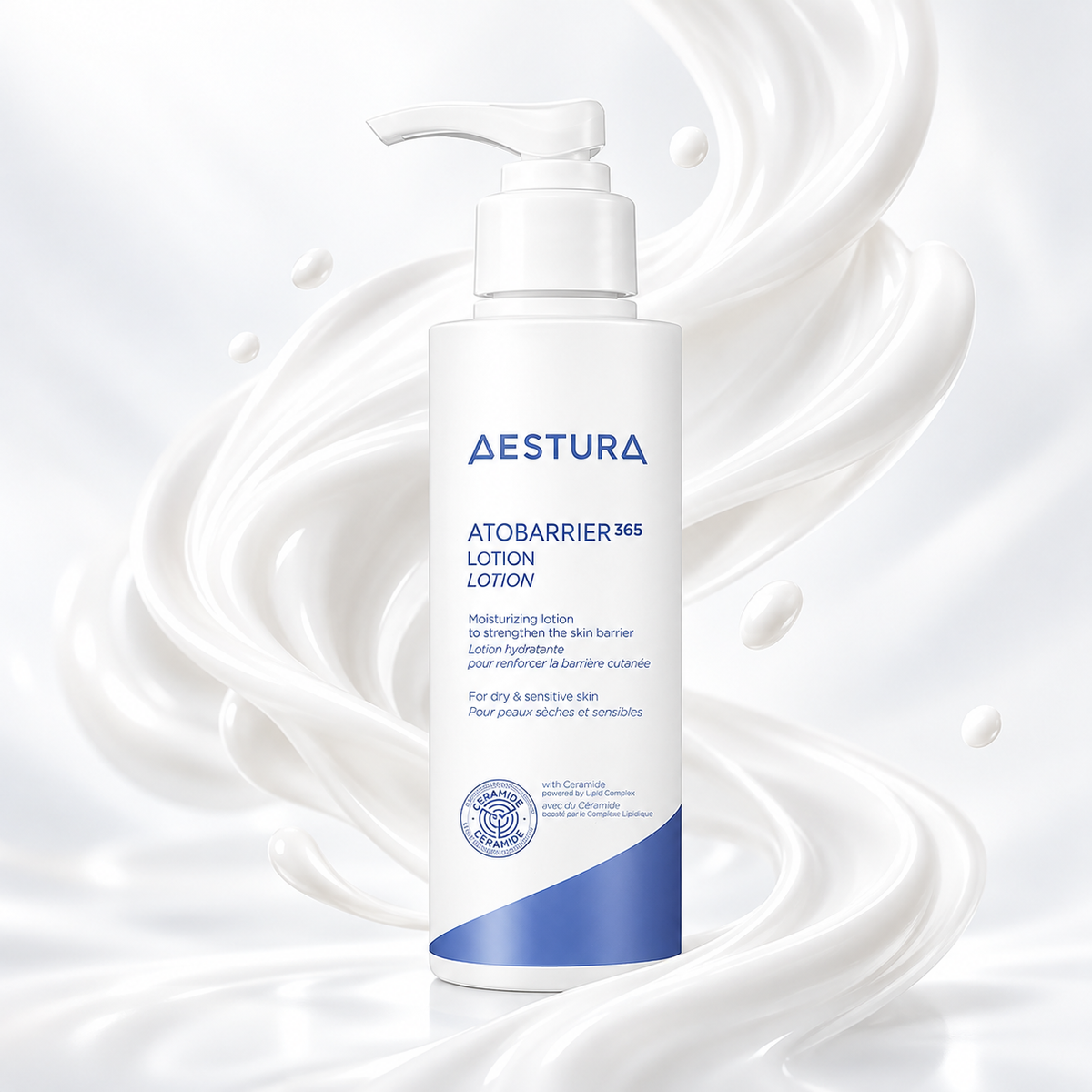 AESTURA Atobarrier365 Hidratante Facial Coreano 80ml – Ceramidas e Vitamina E para Pele Seca, Normal e Sensível