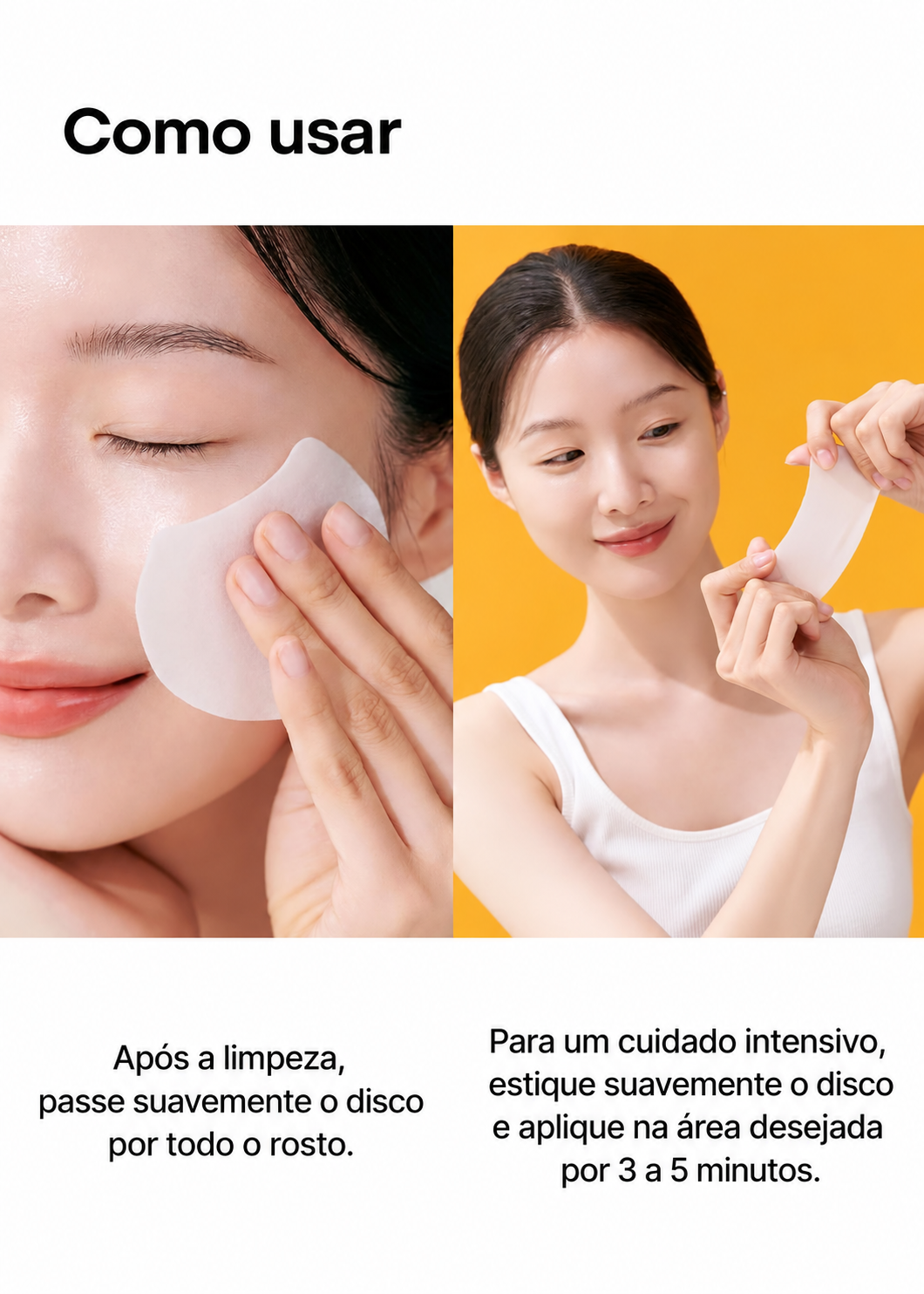 Discos Celimax para Poros e Manchas Escuras 80 Unidades Toner Pads Esfoliantes com Ácido Hialurônico para Pele Sensível