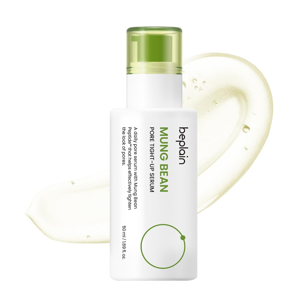 Sérum Firmador Beplain Mung Bean 50ml | Redução de Poros, Hidratação em Gel Aquoso e Calmante com Feijão Mungo