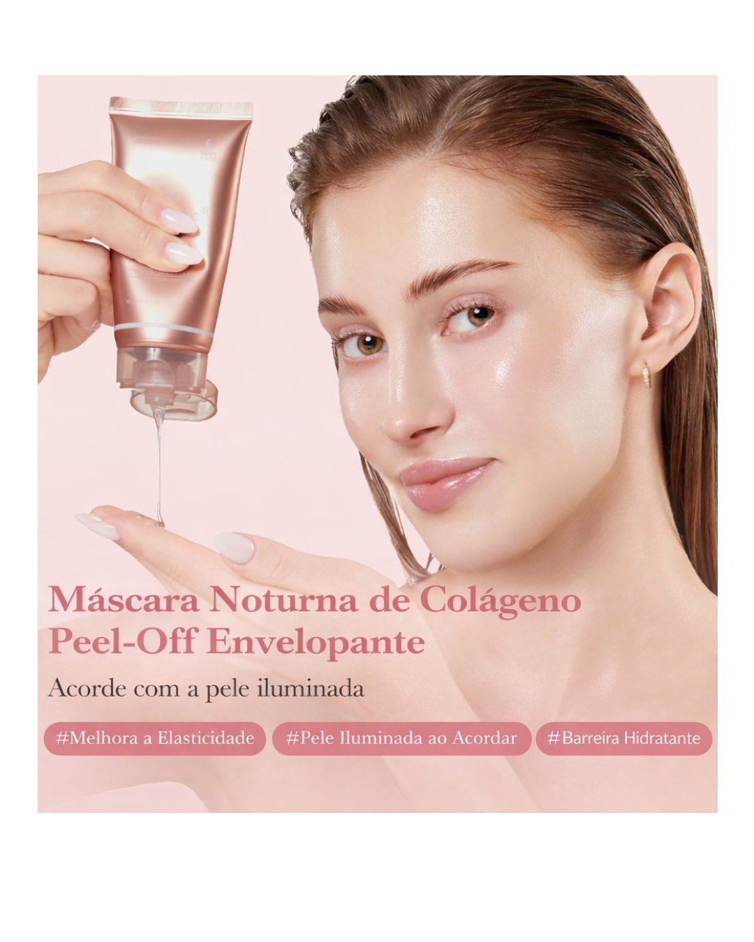Máscara Facial Noturna Peel Off com Colágeno Medicube- Hidratação Profunda