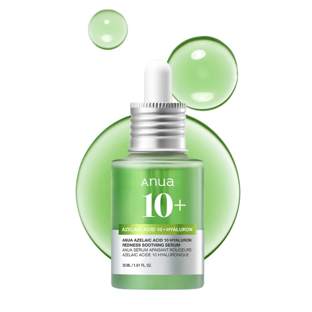 Anua Sérum Facial com Ácido Azelaico 10%, Pantenol e Ácido Hialurônico para Tom, Textura e Oleosidade