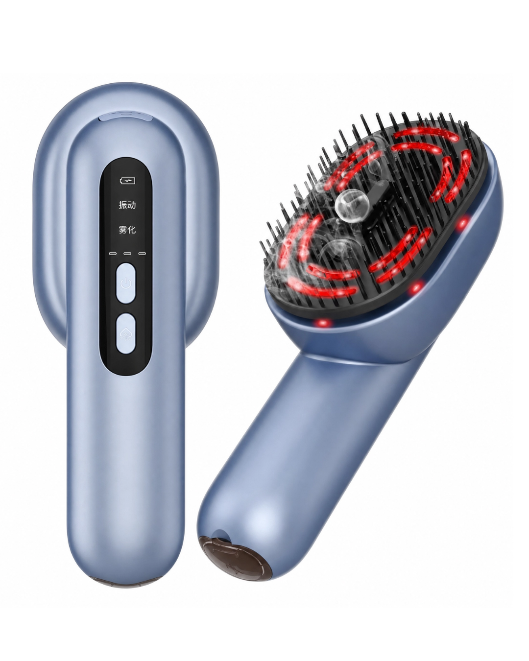 Escova massageadora elétrico para couro cabeludo – Pente de névoa vibratória para crescimento e cuidado do cabelo