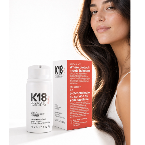 Máscara Capilar K18 Leave-In Molecular Repair – Reparação Profunda para Cabelos Danificados, Secos e com Frizz