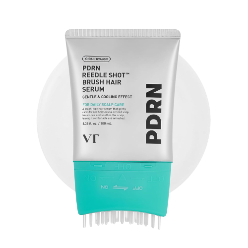 VT COSMETICS PDRN Reedle Shot Brush Hair Serum – Revitalizante para Couro Cabeludo Nutre e Fortalece Cabelos Danificados
