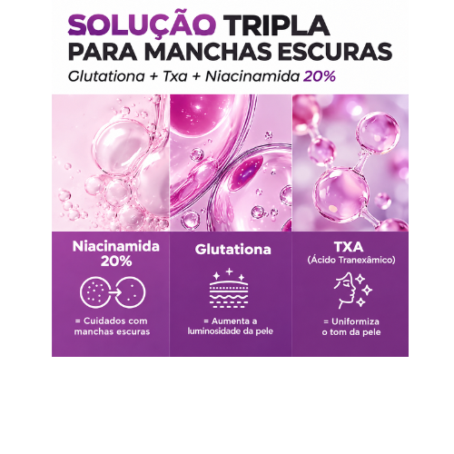 JUMISO Sérum para Manchas Escuras 20% Niacinamida 40ml | TXA, Glutationa, Hexilresorcinol e Centella para Marcas Pós-Acne e Poros