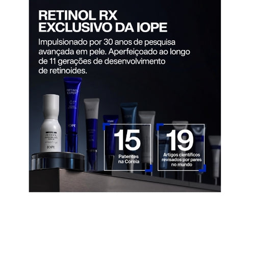 IOPE Expert Retinol RX™ 1% Super Bounce Serum: Sérum Facial Antissinais para Firmar a Pele, Suavizar Rugas e Refinar Poros