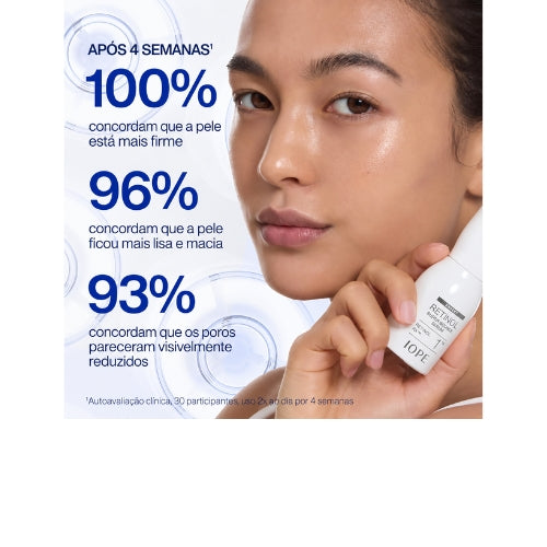 IOPE Expert Retinol RX™ 1% Super Bounce Serum: Sérum Facial Antissinais para Firmar a Pele, Suavizar Rugas e Refinar Poros