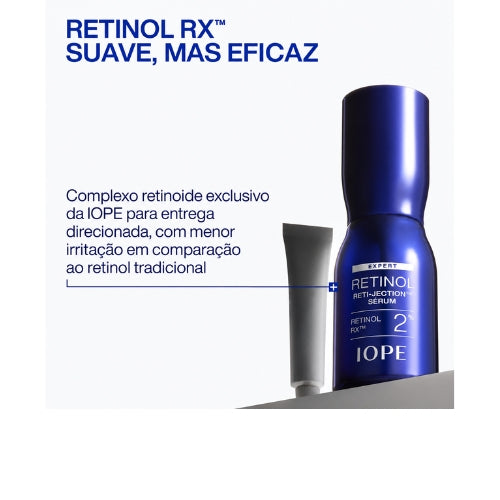 IOPE Expert Retinol RX™ 2% Reti-Jection - Serum Noturno Tratamento Antienvelhecimento Avançado Suaviza Rugas, Firma a Pele e Refina Poros