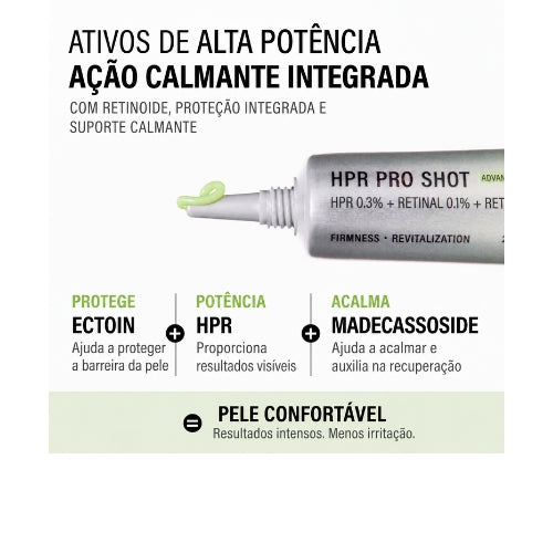 Epii HPR Pro Shot Sérum Anti-idade | HPR 0,3% + Retinal 0,1% + Retinol 0,05%  Firmeza, Anti Rugas e Poros