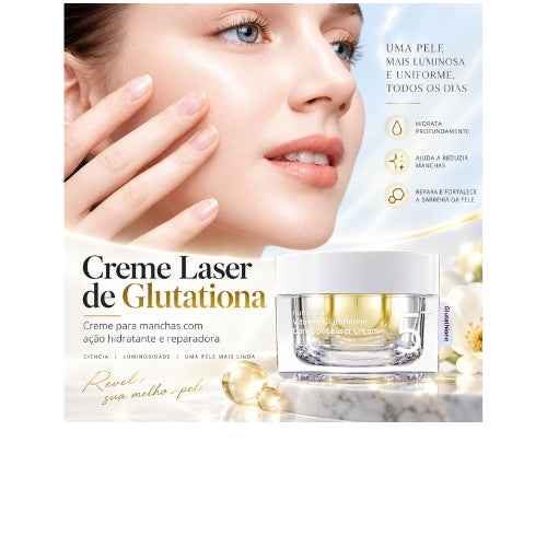Vitamina glutationa creme laser para manchas escuras tratamento de manchas faciais hidratante antioxidante ilumina o tom da pele creme laser cuidados com a pele