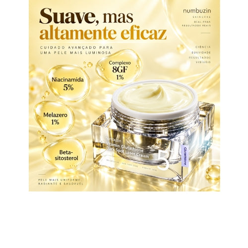 Vitamina glutationa creme laser para manchas escuras tratamento de manchas faciais hidratante antioxidante ilumina o tom da pele creme laser cuidados com a pele
