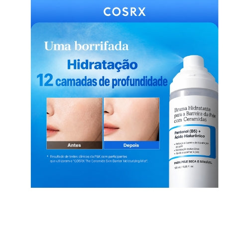 COSRX Comfort Ceramide Cream Mist 120ml – Bruma Facial Hidratante com Ceramidas, Ácido Hialurônico e Pantenol