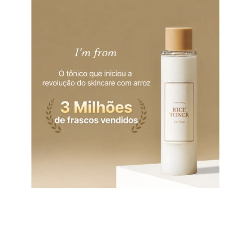 [I’m From] Rice Toner Mini – Tônico Facial Coreano de Arroz Goami para Hidratar, Iluminar e Acalmar a Pele
