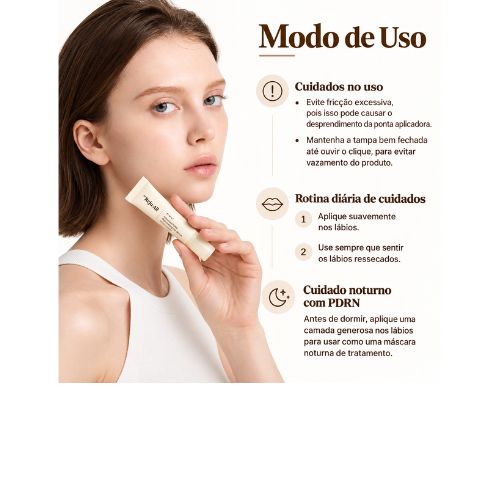 Sérum Labial Dr.Reju-All Advanced PDRN Hidratante Labial Rejuvenescedor com Esfoliação Suave, Hibisco e Ácido Lático