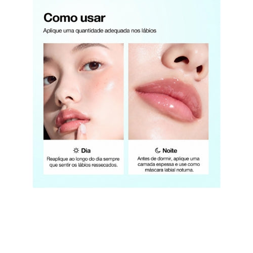 Sérum Labial Anua PDRN Hidratante Labial Coreano com DNA de Salmão, Ácido Hialurônico e Colágeno