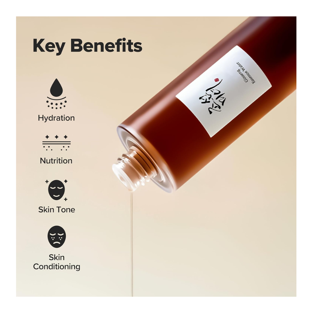 Beauty of Joseon Tônico com Ginseng, Niacinamida e BHA para Poros e Hidratação Profunda