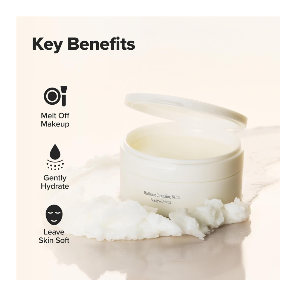 Beauty of Joseon Radiance Bálsamo de Limpeza para Remover Maquiagem e Protetor Solar, Hidratação e Dupla Limpeza