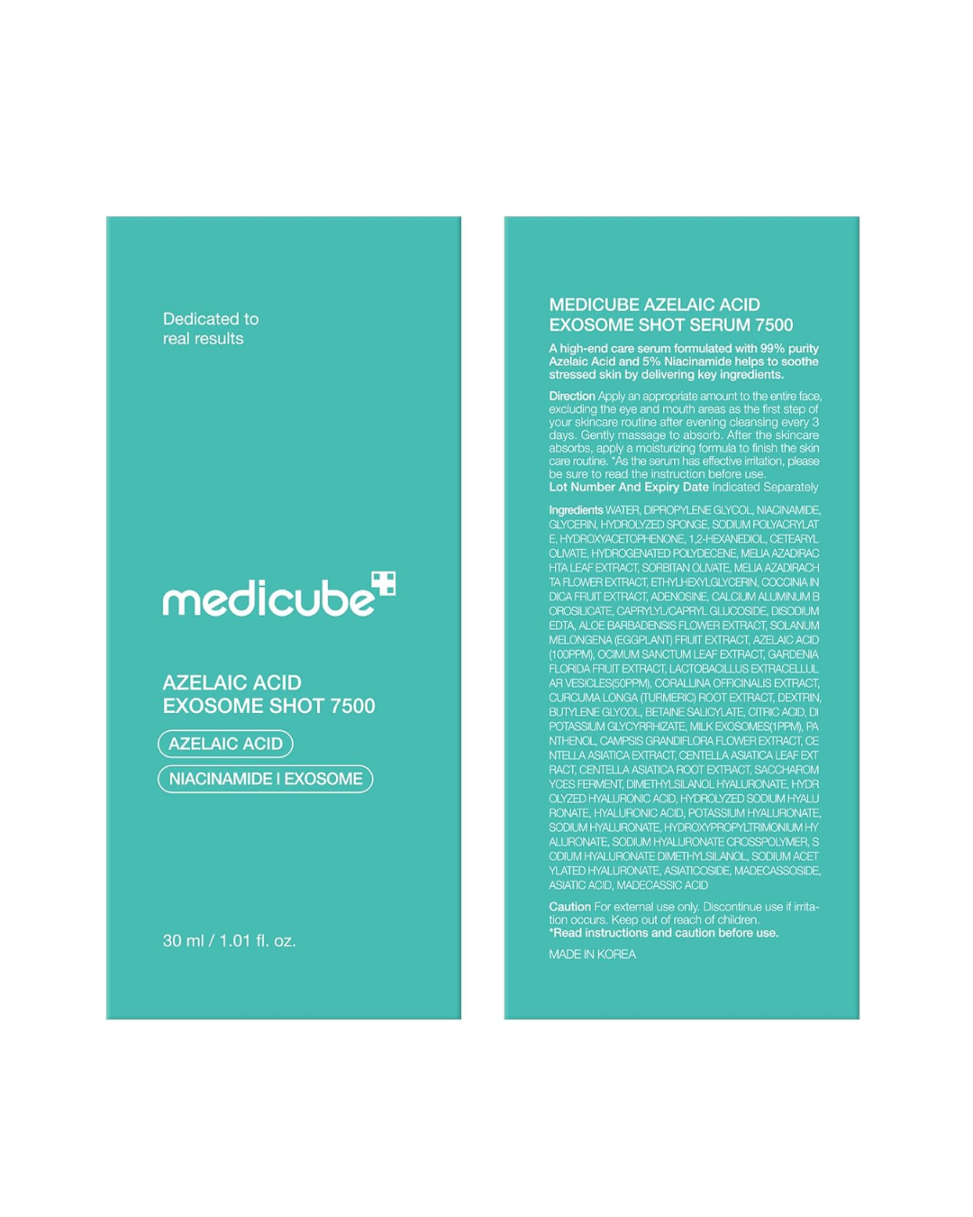 Medicube Exosome Shot Azelaic Acid 7.500 PPM – Sérum Facial com Ácido Azelaico, Niacinamida e Espículas