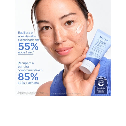 AESTURA Atobarrier365 Water Cream 80ml – Hidratante Facial Coreano Refrescante com Ceramidas e Ácido Hialurônico para Peles Oleosas, Mistas e Sensíveis