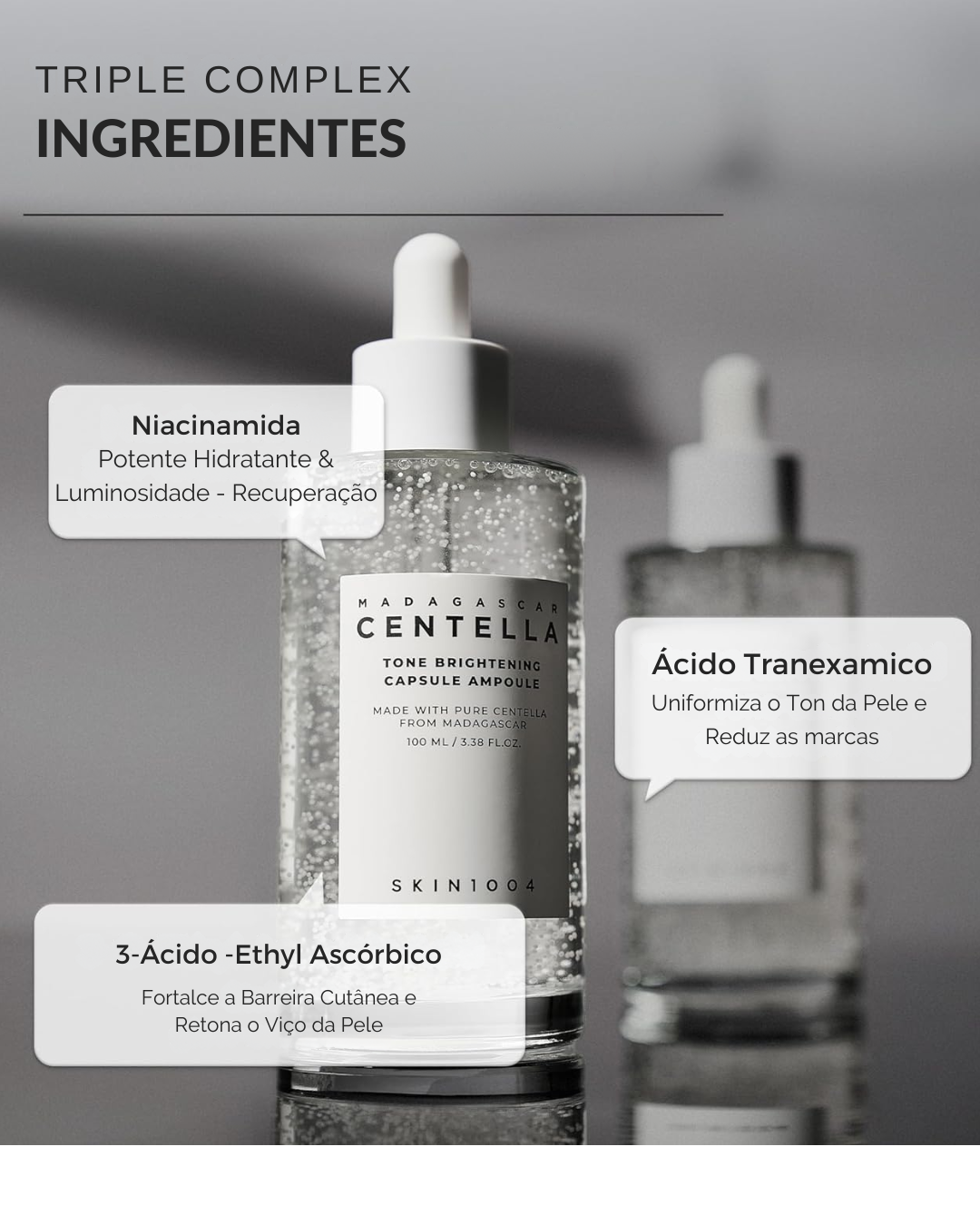 SKIN1004  Sérum Iluminador com Niacinamida, Ácido Tranexâmico e Centella Asiática para Luminosidade