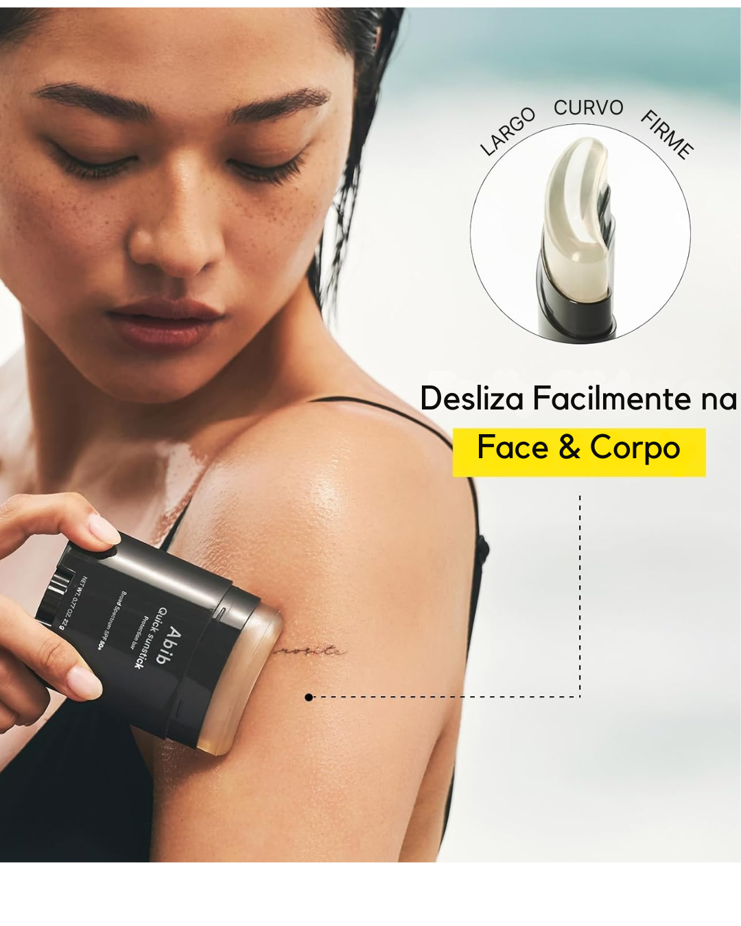 Abib Quick Sunstick Protetor Solar SPF50 Glow Natural