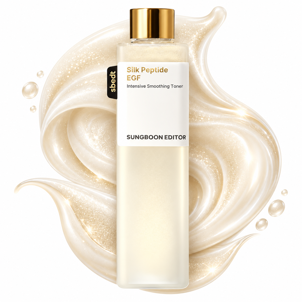 Tônico Facial Sungboon Editor Silk Peptide EGF com 30 Peptídeos e Ceramidas – Firmeza, Viço e Elasticidade