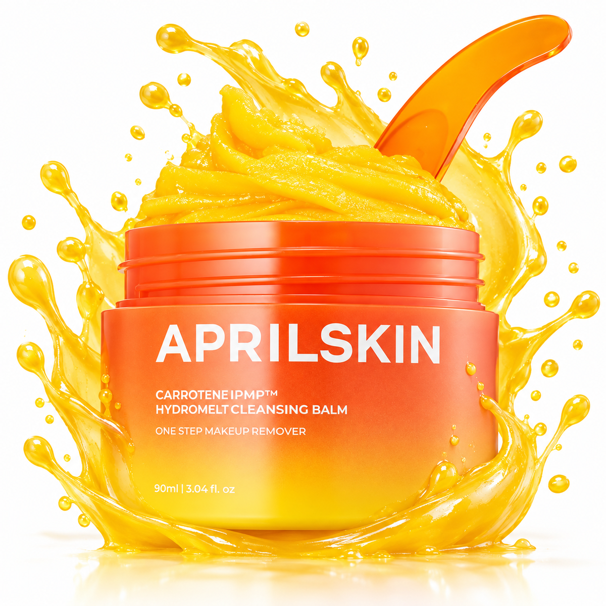 APRILSKIN Carrotene IPMP Bálsamo de Limpeza 90ml – Removedor de Maquiagem Coreano para Peles Sensíveis e Oleosas, Cravos, Poros e Excesso de Oleosidade